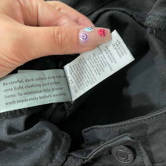 PACSUN Black Overall Jeans Sz 24 - Picture 14 of 14